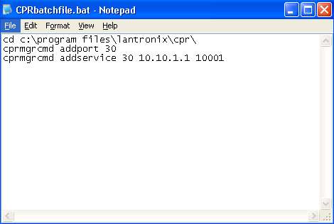 Creating MS-DOS batch scripts for CprMgrCmd.exe CPR version 4.1.x.x or higher